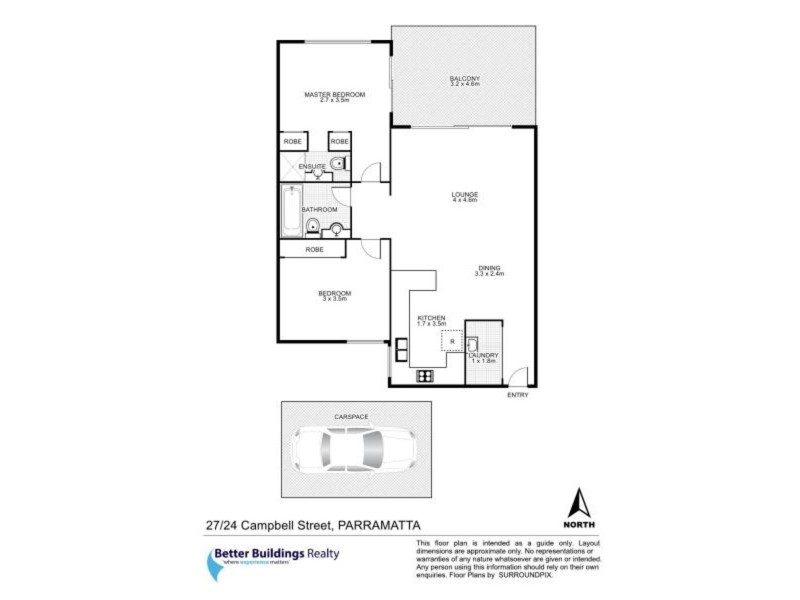 27/24 Campbell Street, Parramatta NSW 2150 Floorplan